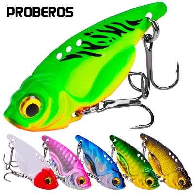 China Metal Vibration Metal Blade Spoon Bait 7g 10g 15g Artificial Sinking VIB Fishing Vibe Bass Baits Hard Lure for sale