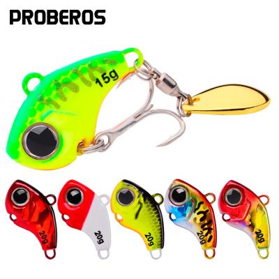 China Metal Fishing Lures Spinning 5g 10g 15g 20g VIB Metal Vibration Bait Spinner Feeds Spoon Jigs For Trout Bass Tackle Pesca for sale