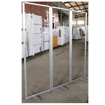 China Different Height Anti Spray Desktop Movable Foldable Clear Screen Partition for sale