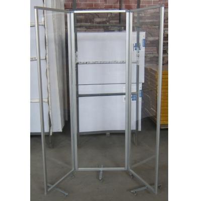 China Different Size Mobile Sliding Plexiglass Folding Acrylic Plastic Partitions Dividing Wall for sale