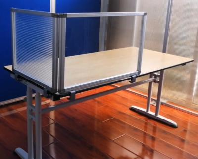 China Difference Sizes Privacy Working Space Dividers Customized Office Table Partition Panels Acrylic Office Desk Dividers for sale