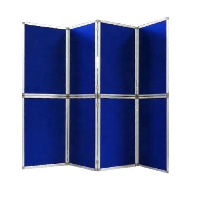 China Portable 8 Panel Easy Carry PET Acoustic Portable Partition Wall Office Fold-Up Display Screen for sale