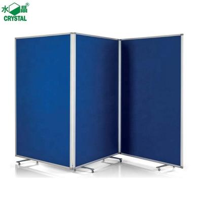 China Differenct Size Blue Outdoor Aluminum Frame Folding Office Movable Partition Wall for sale