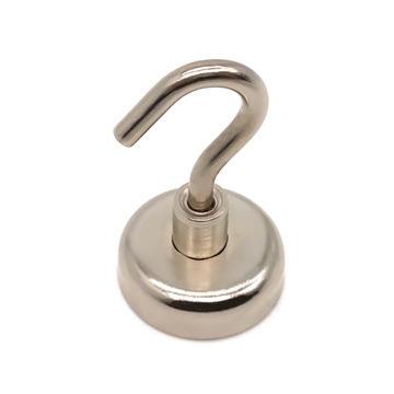 China Industrial Magnet D36 Heavy Duty 90 Pound Magnetic Hook For Kitchen Shop BBQ Workplace Warehouse for sale