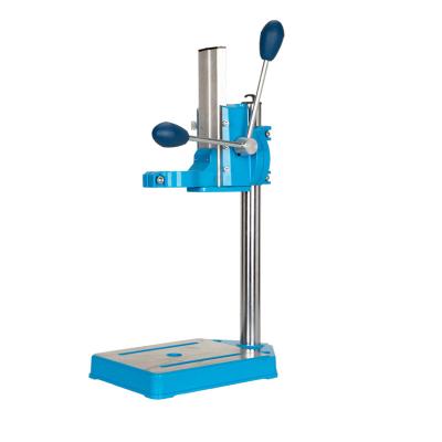 China Aluminum Fixed Table Vertical Drill Rig For Sale Chuck Drill Machine Stand Rotary 0-90 Degrees for sale