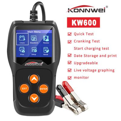 China KONNWEI KW600 OBD2 Automotive Scanner Multi-languages car Auto Diagnostic Tester Tool Auto Battery Analyzer for sale