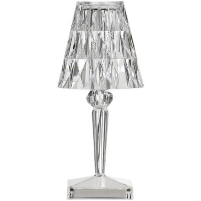 China 2021 Designer Italy Designer Table Lamp Night Light Convenient Creative Atmosphere Lamp Rechargeable Crystal Table Lamp for sale