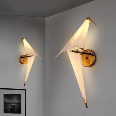 China Nordic Adjustable Bird Design LED Wall Light Hotel Restaurant Lobby Living Room Metal Wall Lamp for sale