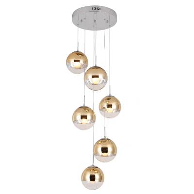 China Modern Luxury LED Glass Indoor Home Decor Lighting Chandeliers Customized Design Hanging Lights Modern Pendant Lamps for sale