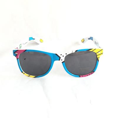 China High Quality Fashion Sunglasses Custom Heat Printing Optical Recycled Sunglasses River for sale