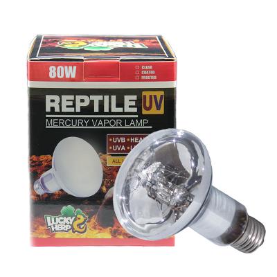 China 2019 Viable Hot Sale LuckyHerp Supplies 80w Clear r80 Reptile Mercury Vapor Bulb UVA UVB Lamp For Turtles for sale