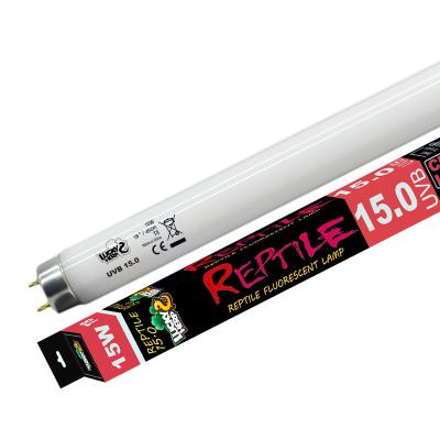 China Reptile Upright Application 18 Inch T8 Compact Light Bulb UVB 15.0 Viable Fluorescent Tube And Heat Light For Iguana for sale