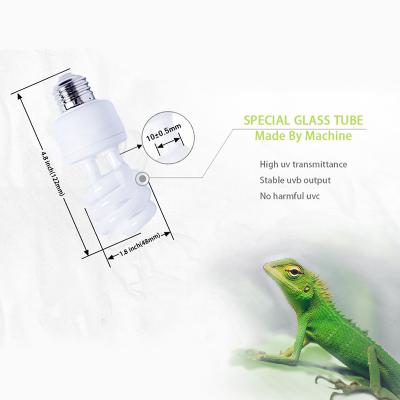 China UVA UVB 5.0 Viable Fluorescent Lamp / Compact Bulb / Light For Reptiles And Amphibians 15W 23W for sale