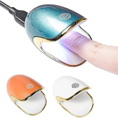 China Mini Portable Eco-friendly LED Lamp Nail Dryer 6W 3 LED Ice UV Lamp For Drying Gel Polish Manicure Tools Home Use Nail Lamp Manicure Tools for sale