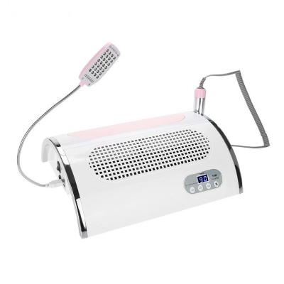 China Nail Art Practice Foretrend Manicure 5 in 1 Nail Machine Desktop Led Lamp Nail Drill Bit Dust Collector for sale