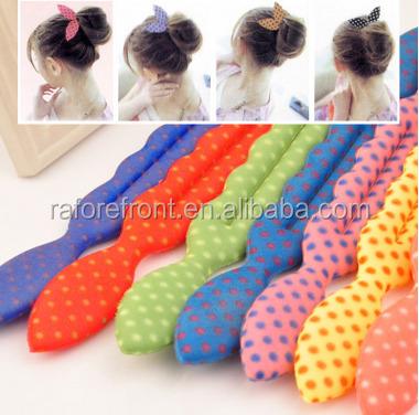 China Modern Rabbit Ear Dot Wave Braider Magic Hair Twist Sponge Curler Hair Braiding Machine Tools Hair Styling Accessories Braid for sale