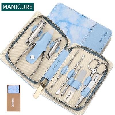 China Daily Nail Care Tools Professional Wholesale Travel Manicure Nail Care Tool Kit Manicure Pedicure Set Kit From Foretrend Factory Supplier for sale