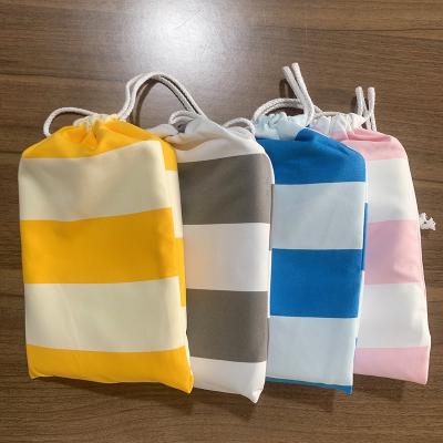 China Custom Printing Disposable Absorbent Quick Dry Microfiber Travel Golf Beach Towel for sale