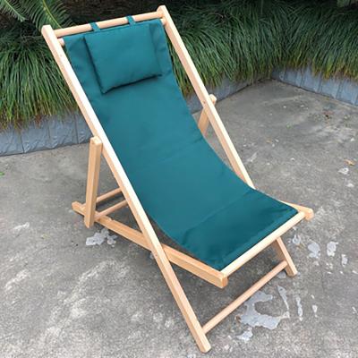 China Beech Wood Chair Garden Folding Beach Chair Leisure Picnic Sling Surfside Outdoor Camping Wooden Recliner Fishing Chairs for sale