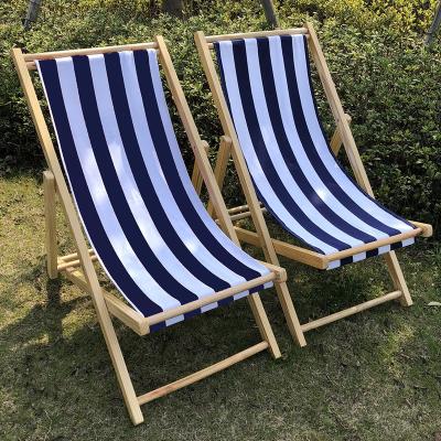 China EUROPEAN Wood Outdoor Picnic Lounge Leisure Folding Garden Camping Chair Beach Pastoral Recliner Fishing Beach Chairs for sale