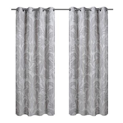 China Blackout Finished In Stock 100% Pure Polyester Coffee Color Soft Curtain Patio Door Curtains for sale