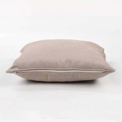 China Solid Color Anti-Static Decorative Faux Cushion Removable Chair Cushion Fabric Canvas Back Case for sale