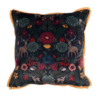 China 2021 New Anti-static Fleece Dutch Deer Pattern Portable Decorative Removable Cushion Comfortable Cushion Tile for sale