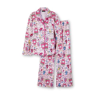 China Breathable printed flannel, kids cotton flannel pajamas for sale