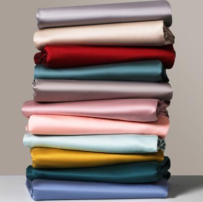 China Wrinkle Resistant 100% High Quality 220T Lyocell Satin Fabric For Bed Sheet for sale