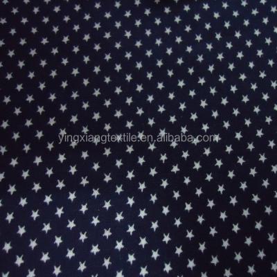 China Blackout Blue Fabric With Stars White 100% Cotton 133*70 Plain Weave for sale