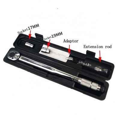 China 45# Steel Torque Limit Wrench Universal Chrome Plated Steel 45# Socket Torque Wrench for sale