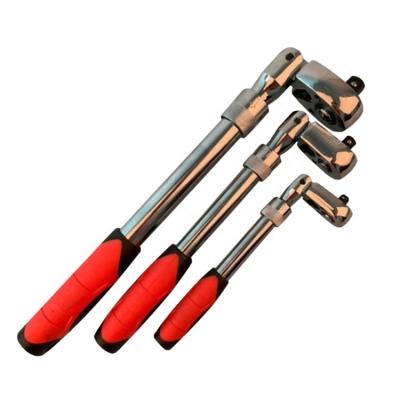 China CR-V 1/2 3/8 1/4 CR-V 72 Tooth Extending Telescopic Ratchet Socket Ratchet Handle Wrench Tool for sale