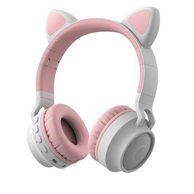 China Wireless Earphone Headband (can use wired also) BT 5.0 Radio Led Cat Ear Style New Earphones for sale