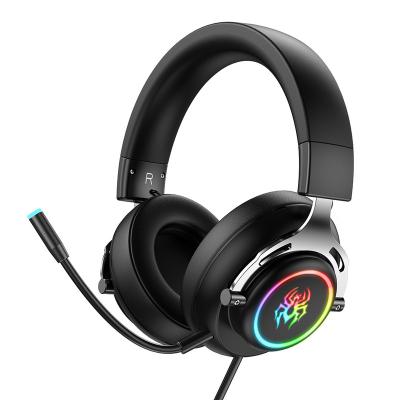 China Luminous And Vibrating Comfortable Bluetooth Headphones Gaming On-Ear Super Bass Headphones for sale