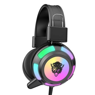 China High Performance Factory Shenzhen Bright And Vibratio Stereo Led RGB Earphone PC Game for sale