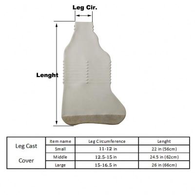 China Waterproof Latex Leg Cast Cover for sale