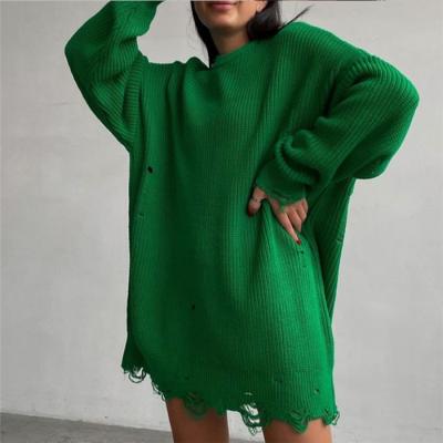 China J1116136 Anti-Wrinkle Brand New Autumn 2021 New Women Sweater Dresses for sale