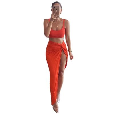 China QUICK DRY Women Clothing Manufacturers Matching Women Clothing Two Piece Skirt Set for sale