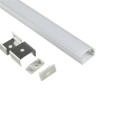 China Led Profile 17x8mm Slim Line Led Channel Aluminum Profile For Led Strip Light With Diffuser And Mounting Clips for sale