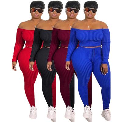 China Plus Size Women's Clothing Fashion Women Fall Clothes High Quality Outfits Women Two Piece Set Clothing for sale