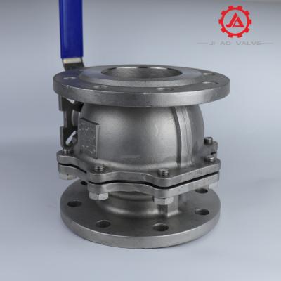 China Investment Casting 2PC DIN/ANSI Stainless Steel SS304/SS316/WCB Ball Valve for sale