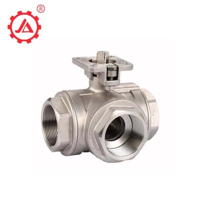 China General Deck 2 Inch 1/2 Inch High Mount Stainless Steel Three Way Water Ball Valve for sale