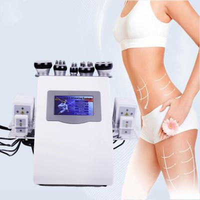 China Weight Loss x RF Portable 6 in 1 40hkz Vacuum Cavitation System Fat Dissolve Slim Machine Weight Loss Beauty Slimming Machine for sale