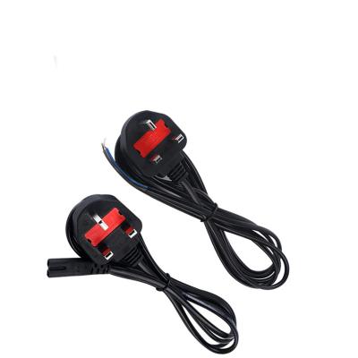 China British Standard Customized Indoor And Outdoor High End Products AC Power Cord IEC C7 C13 For 3 Pin UK Plug Power Cable for sale