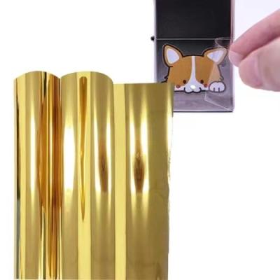 China 60cmx100m Transparante UV-film Goud zilver Wit Ab Pet Film Printing Dtf UV Pet Film Te koop