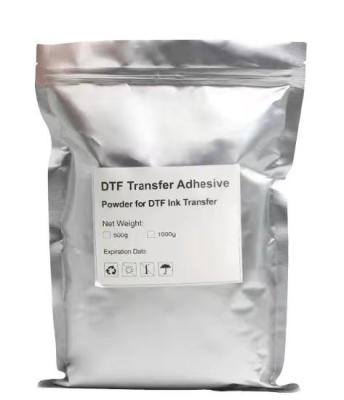 China Soft DTF Powder White Adhesive Hot Melt Transfer Powder Water Resistance for sale