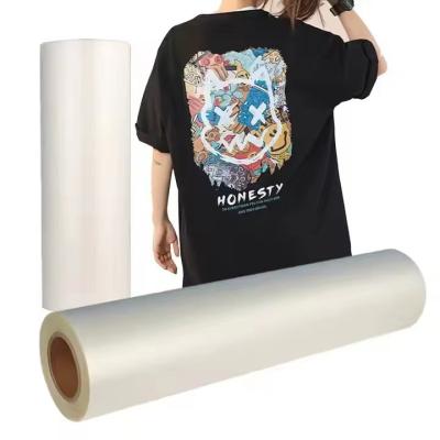 China 60 cm warmteoverdracht DTF filmrol 75mic witte inkt film voor DTF printer Te koop