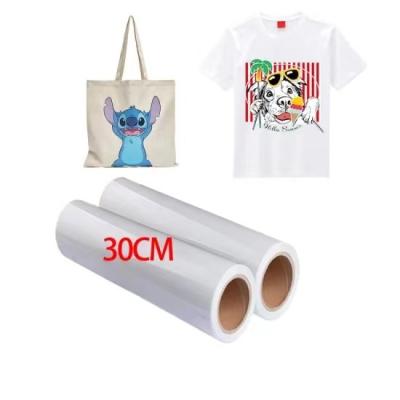 China Maximize Your Printing Potential with DTF Printing Materials 30cm*100m 75U Release Pet Film Roll Double-sided Cold Peel for sale