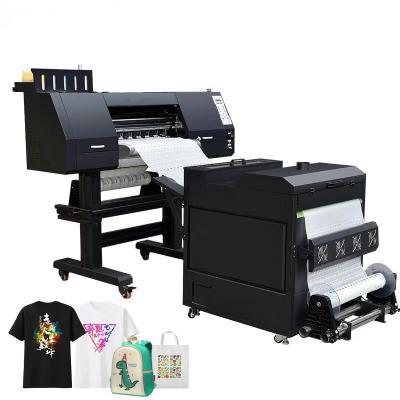 China Swonder 2 Heads 4 Heads XP600 I3200 60cm schwarzer Dtf Drucker Druckmaschine Dtf Drucker mit Pulvershaker für T-Shirt zu verkaufen