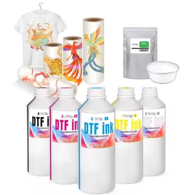 China 1000 ml CMYK Tintas DTF blancas Directas a la película Tintas de impresión de inyección de tinta para impresoras DTF de Refinecolor en venta